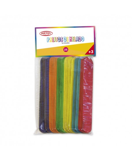 Palos de Helado Grandes 25U Baja Lengua Color 20110025 | DColon