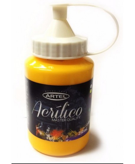 Frasco Acrilico Artel 250ml. Amarillo Cad. Clar 774 25003774 | DColon