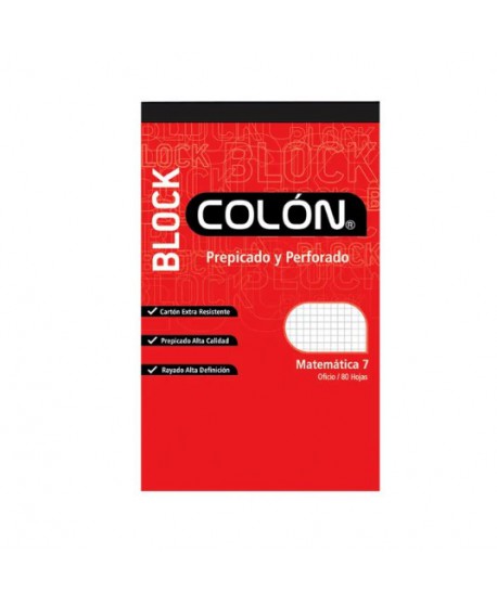 Block Colon Oficio Mat. 7mm BO-32/80 11656 | DColon