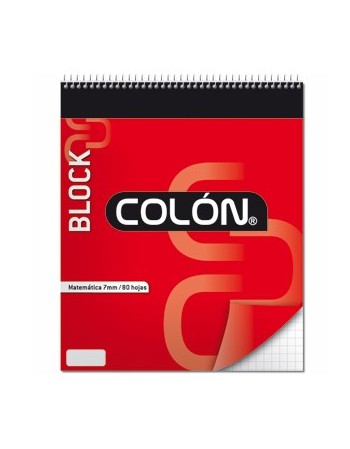 Block Colon Universitario Espiral Mat. 7mm BU-32/80 11649 | DColon