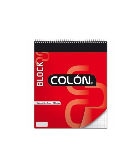 Block Colon Universitario Espiral Mat. 7mm BU-32/80 11649 | DColon