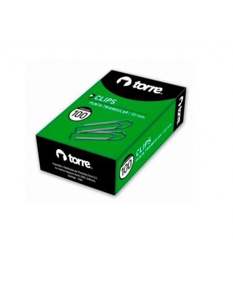 -Caja Clips Torre 1 Punta Triangular 33mm 11714 | DColon