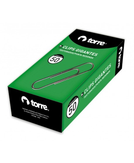 Caja Clips Torre N50 Gigante 50mm 11718 | DColon