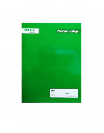 Cuad. Torre College Liso Croquis 100H 26238 | DColon