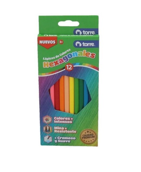 Lapices 12 Col. Hexagonal Imagia Torre 24166 | DColon