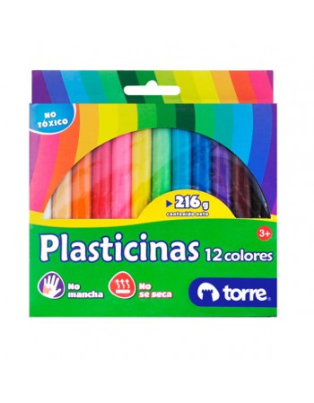 Plasticina 12 Colores Torre Imagia 25540 | DColon