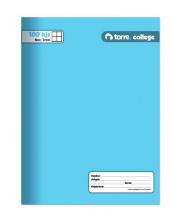 Cuad. Torre College Liso 7mm 100H 23414 | DColon