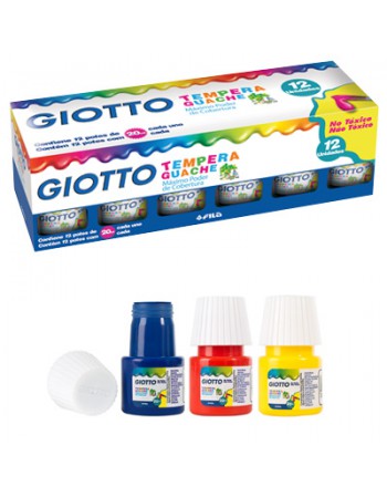 Tempera Giotto 20ml. 12 Colores 06858 49571 | DColon