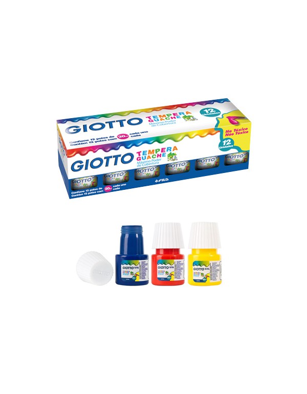 Tempera Giotto 20ml. 12 Colores 06858 49571 | DColon