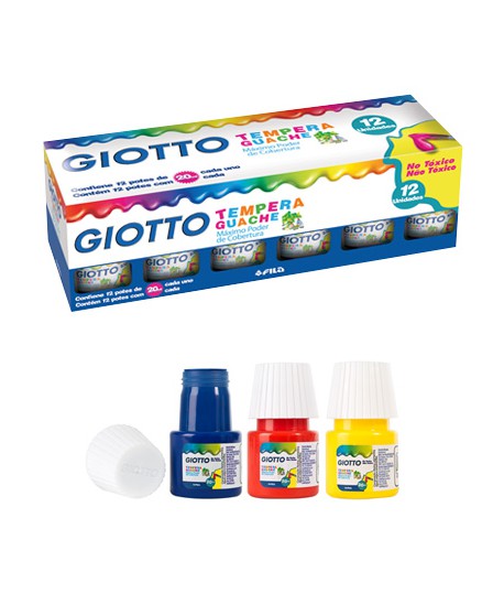 Tempera Giotto 20ml. 12 Colores 06858 49571 | DColon