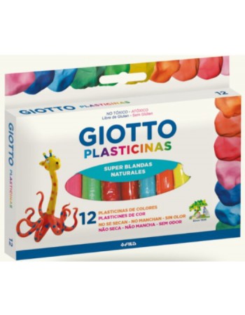 Plasticina Giotto Natural 12 Colores 15210 | DColon