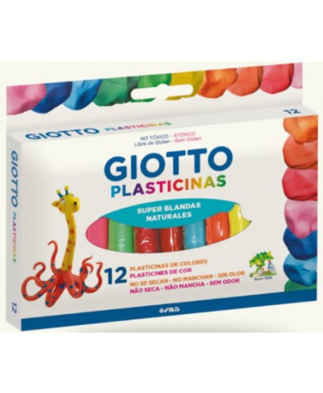 Plasticina Giotto Natural 12 Colores 15210 | DColon