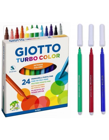 Marcador 24 Colores Turbo Color Giotto  2004 | DColon