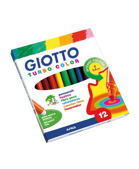 Marcador 12Col. Turbo Color Giotto 10369 071400 | DColon