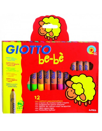 Lapices 12 Col. Cortos Giotto Be-Be 60203  Fila | DColon