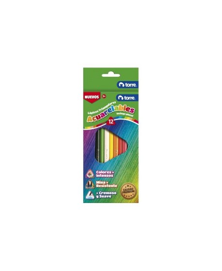 Lapices Acuarelables 12 Col. Largos Torre 27349 | DColon
