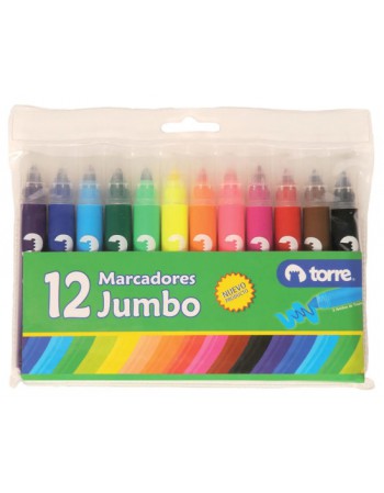 Marcadores 12 Col. Jumbo Torre Imagia 27352 | DColon