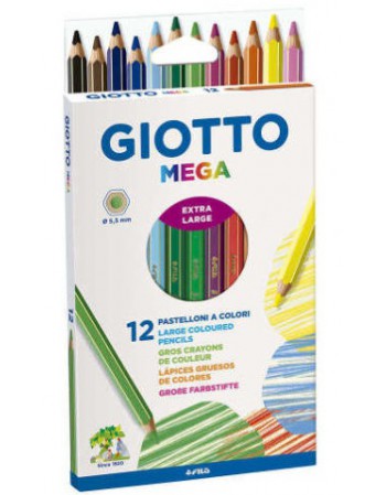 Lapiz Giotto Mega 12 Colores  225600 5109 | DColon