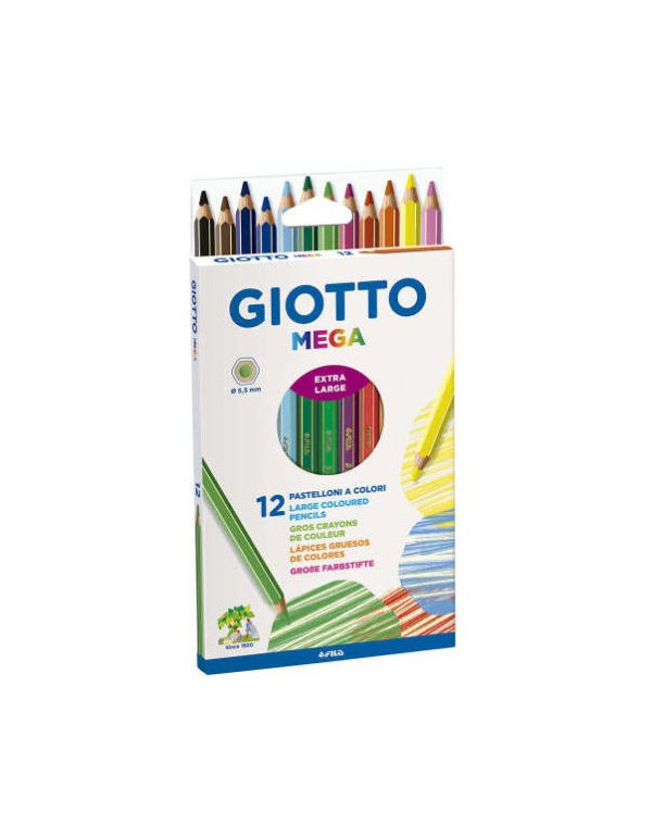 Lapiz Giotto Mega 12 Colores  225600 5109 | DColon