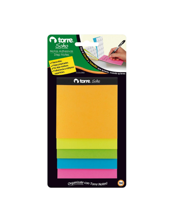 Set Notes Adhesivas Torre Soho 5 Colores 150Hj 29213 | DColon