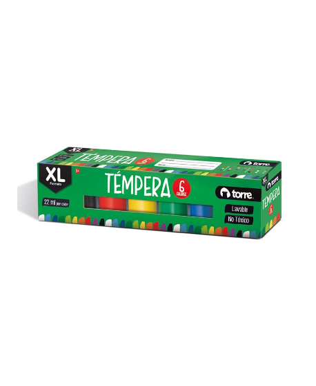 -Estuche Tempera 6 Col.15cc Torre 11827 | DColon