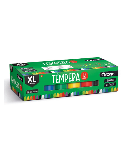 -Estuche Tempera 12 Col.15cc Torre 972 | DColon