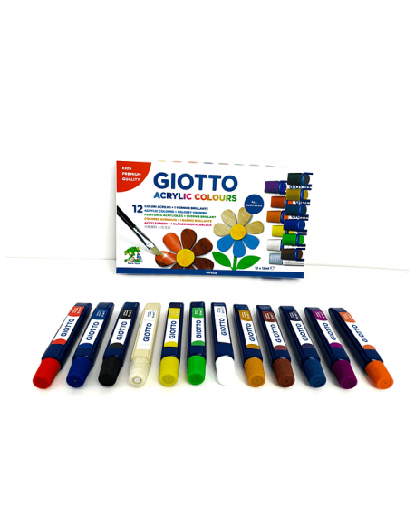 Acrilico Giotto 12 ml. x 12 uni 359002 | DColon