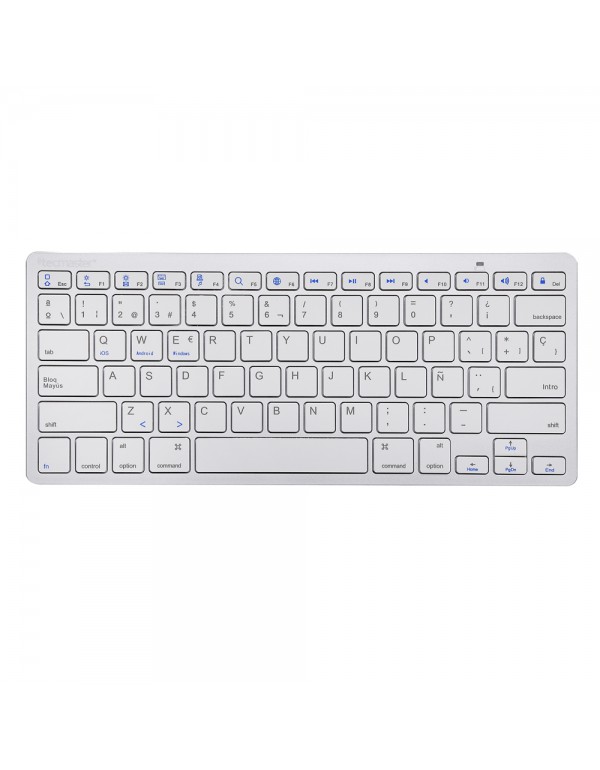 Teclado Mini Inalambrico Silver Tecmaster TM-100507 | DColon