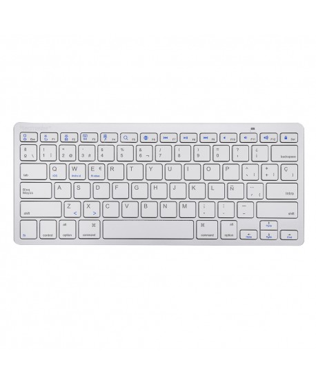 Teclado Mini Inalambrico Silver Tecmaster TM-100507 | DColon