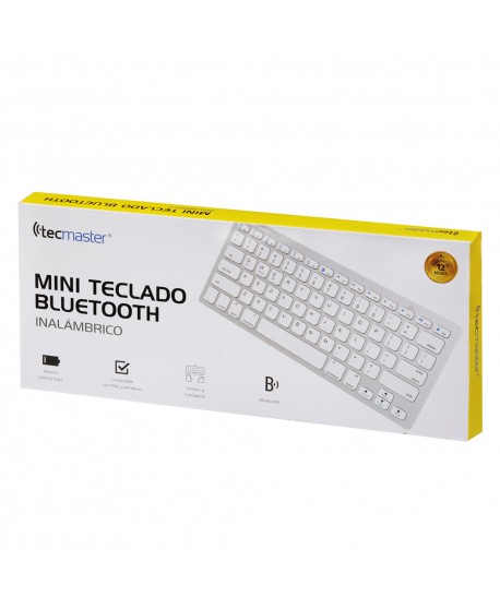 Teclado Mini Inalambrico Silver Tecmaster TM-100507 | DColon