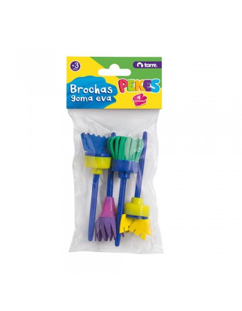 Set Brochas Goma Eva Pekes Torre 30587 | DColon