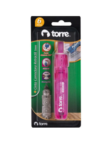 Blister Cinta Correctora Torre Retractil Col. Surtidos 30534 | DColon