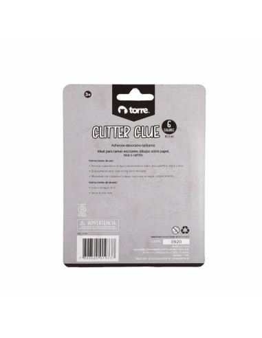 Blister Glitter Glue 6 Col.Torre 31403 | DColon