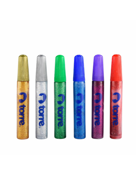 Blister Glitter Glue 6 Col.Torre 31403 | DColon