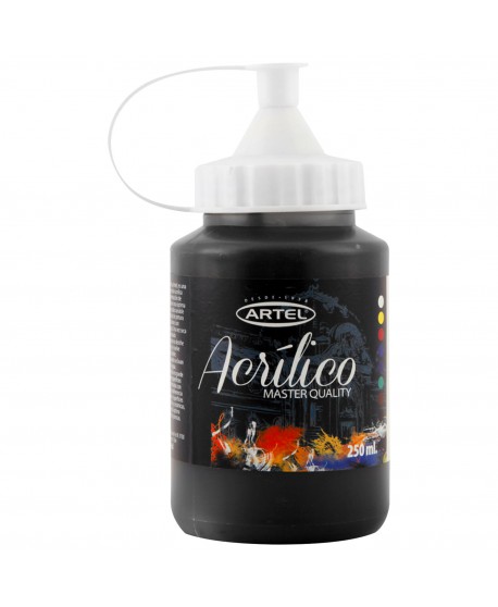 Frasco Acrilico Artel 250ml. Negro 221 25003221 | DColon