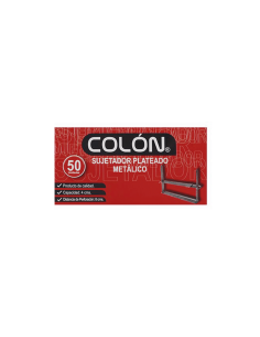 Fastener Plateado Colon 50U 19590 | DColon