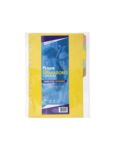 Separador Oficio Torre Color 6 Posic. 30662 | DColon