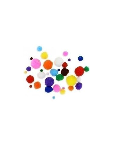 Pom-Pom Tamaos y Colores Surtidos 25986 | DColon