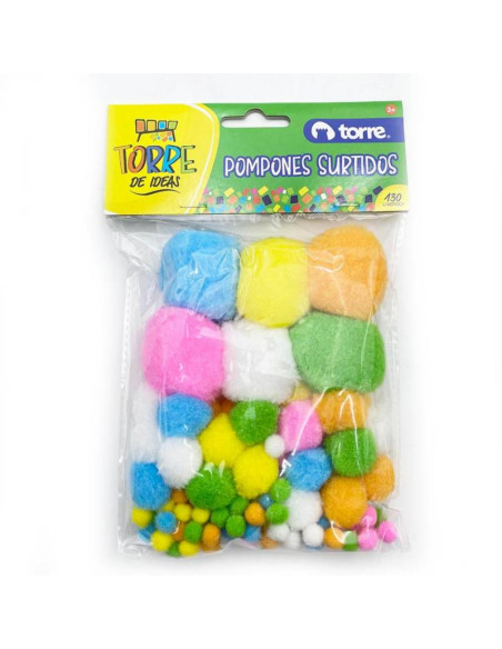 Pom-Pom Tamaos y Colores Surtidos 25986 | DColon
