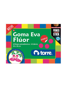 Bolson Torre Imagia Goma Eva Fluor C/Sticker 18H 30222 | DColon