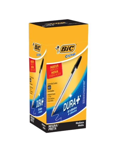 Lapiz Pasta Bic Cristal Negro Pta. Media 824452 106107 | DColon