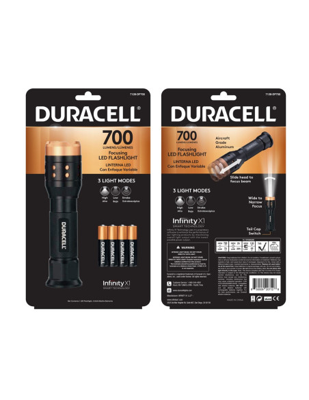 Linterna Duracell 7128-DF700 700Lumen Foco Ajust. | DColon