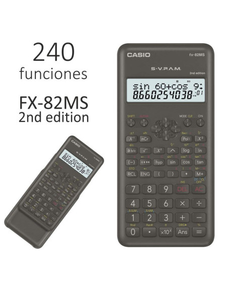 Calculadora Casio FX-82MS Cientif. Basica 12 Dig.  | DColon