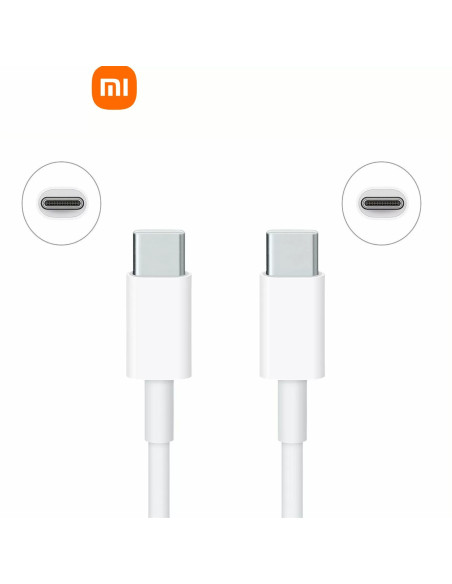 Cable USB-Tipo C a Tipo C Xiaomi 1.5mt Blanco SJX12ZM | DColon