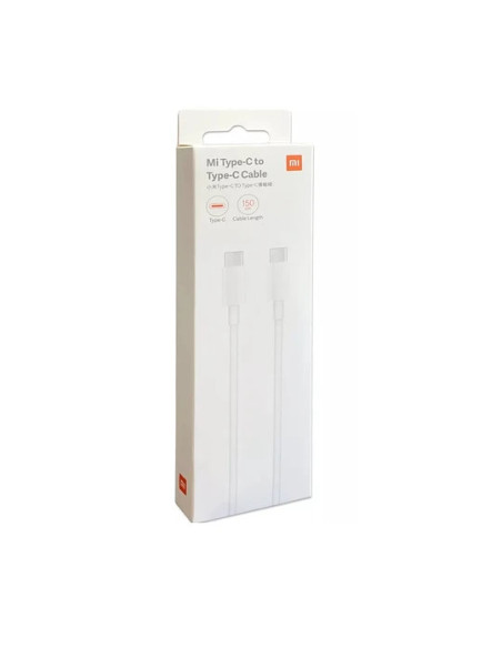 Cable USB-Tipo C a Tipo C Xiaomi 1.5mt Blanco SJX12ZM | DColon