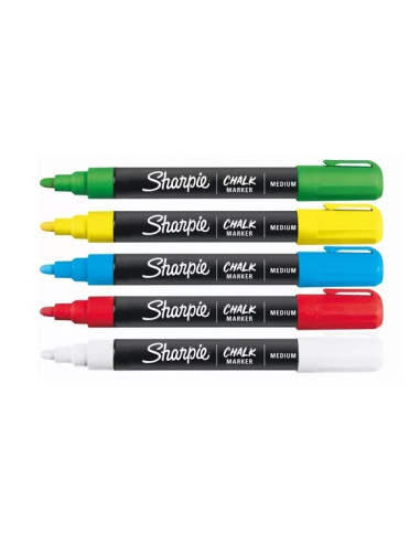 Marcador Pizarra Chalk Standard 5Col Sharpie 2175541/2175919 | DColon