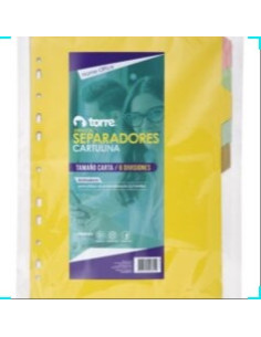 Separador Carta Torre Color 6 Pos.30660 | DColon