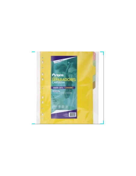Separador Carta Torre Color 6 Pos.30660 | DColon