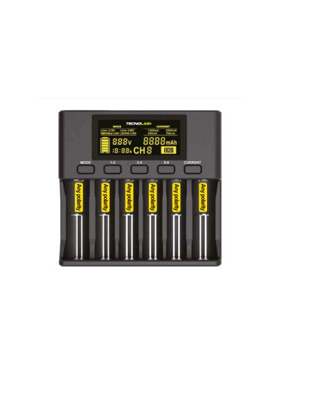 Cargador Tecnolab Pilas AA/AAA 18650 26650 18350 TL110 | DColon