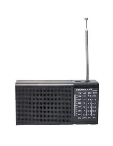 Radio Tecnolab TL633 Pilas AA Portatil AM/FM/SW, AA,Luz Led  | DColon
